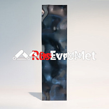 Декоративная нержавеющая сталь  3D Matt Water Ripple Big Black Matt